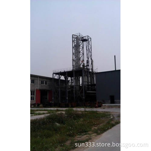 Short path evaporation car engine oil regeneration unit